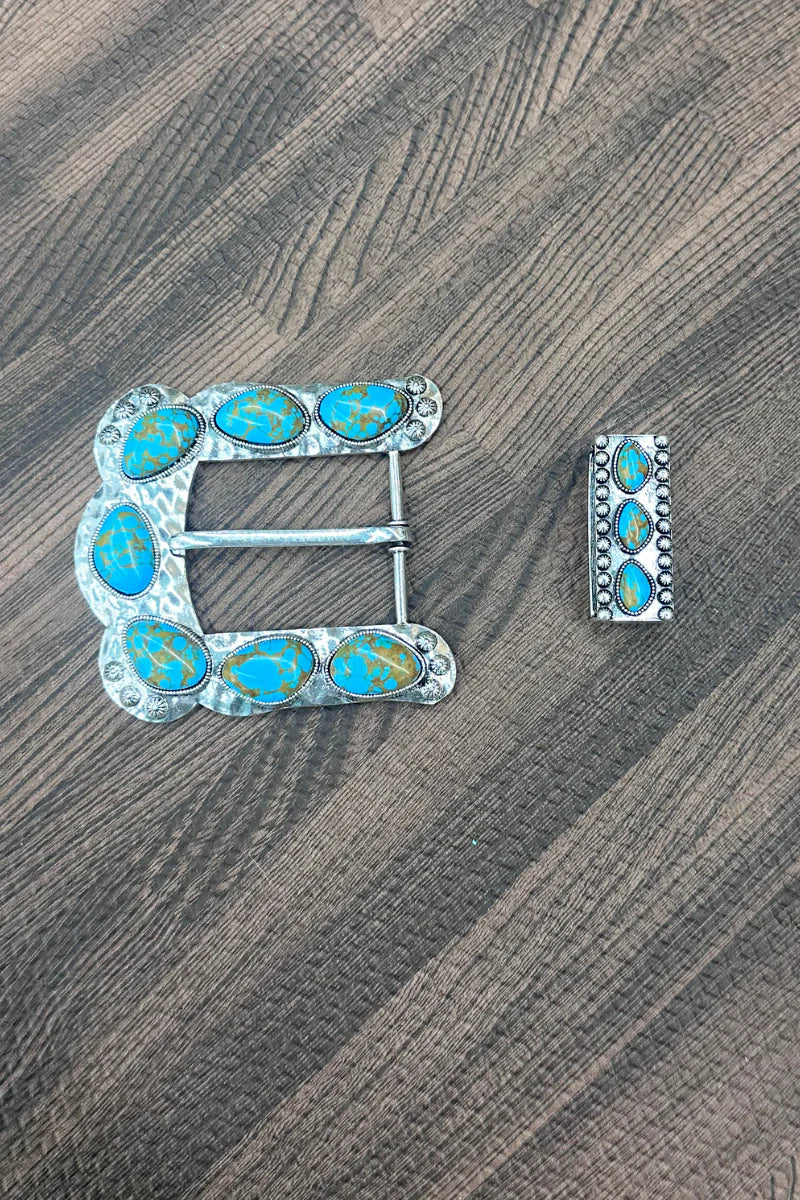 Turquoise belt buckle