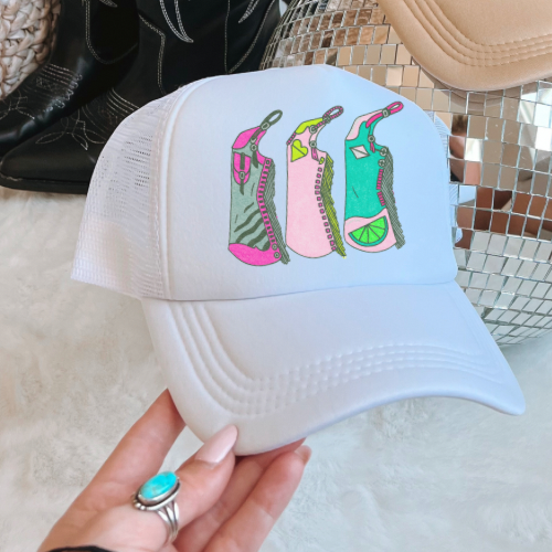 Get chapped pastel western trucker hat