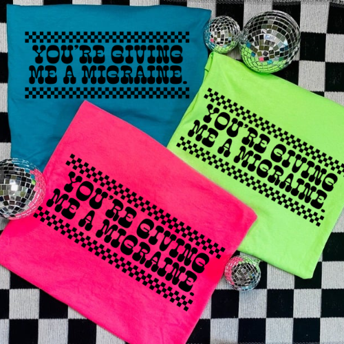 Giving me a migraine neon sublimation T-shirt