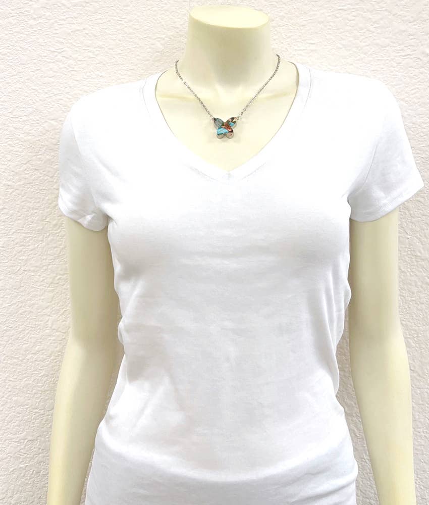 Butterfly Gemstone Necklace