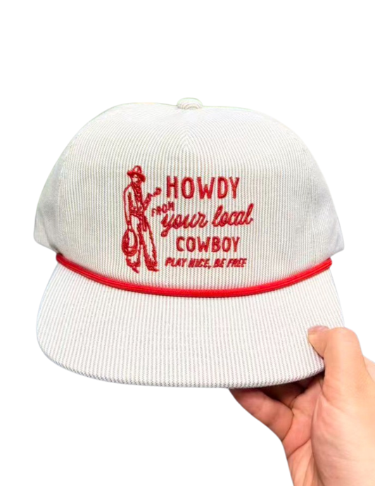HOWDY FROM YOUR LOCAL COWBOY CANVAS CAP