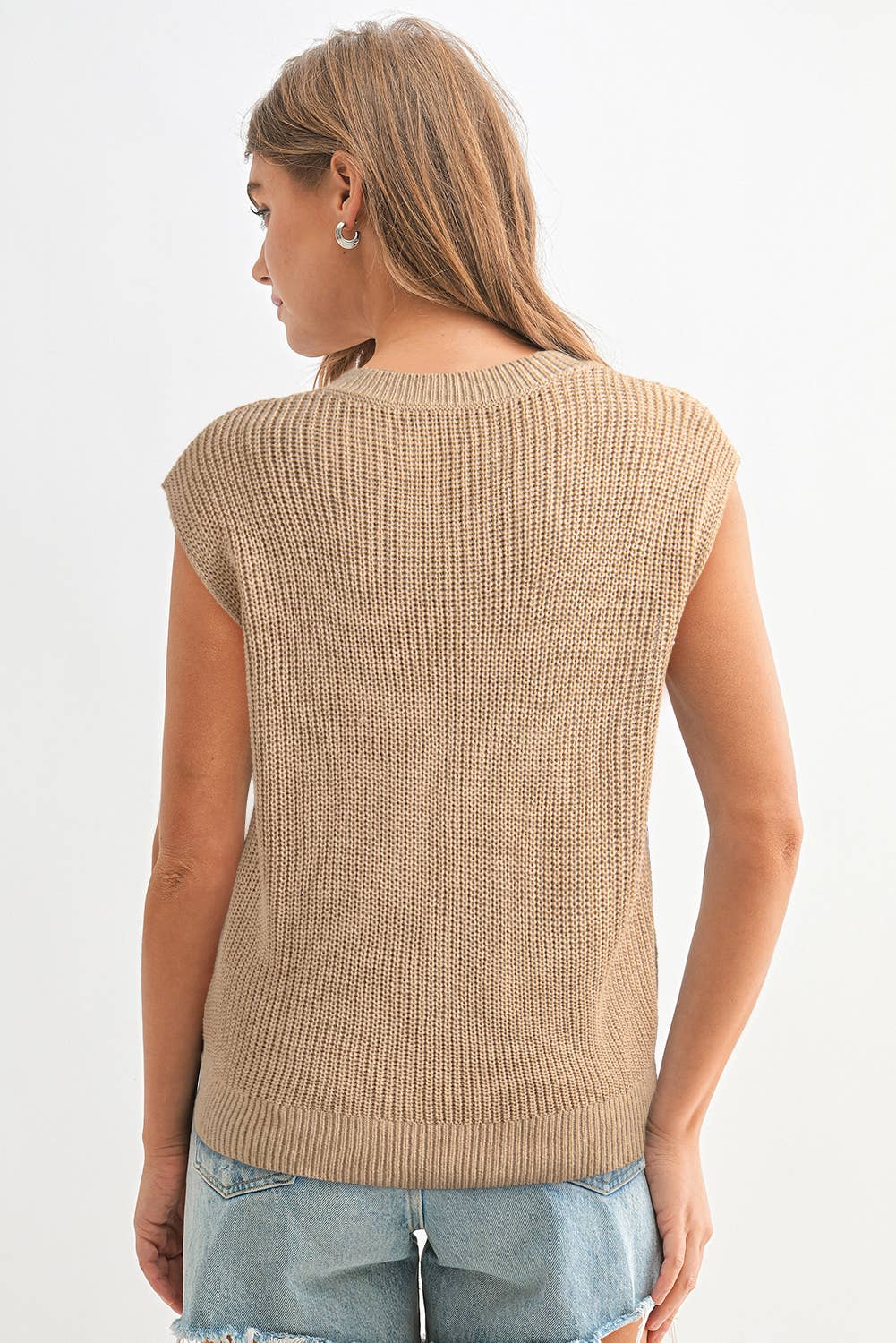 Bullrider Embroidery Sleevless Sweater