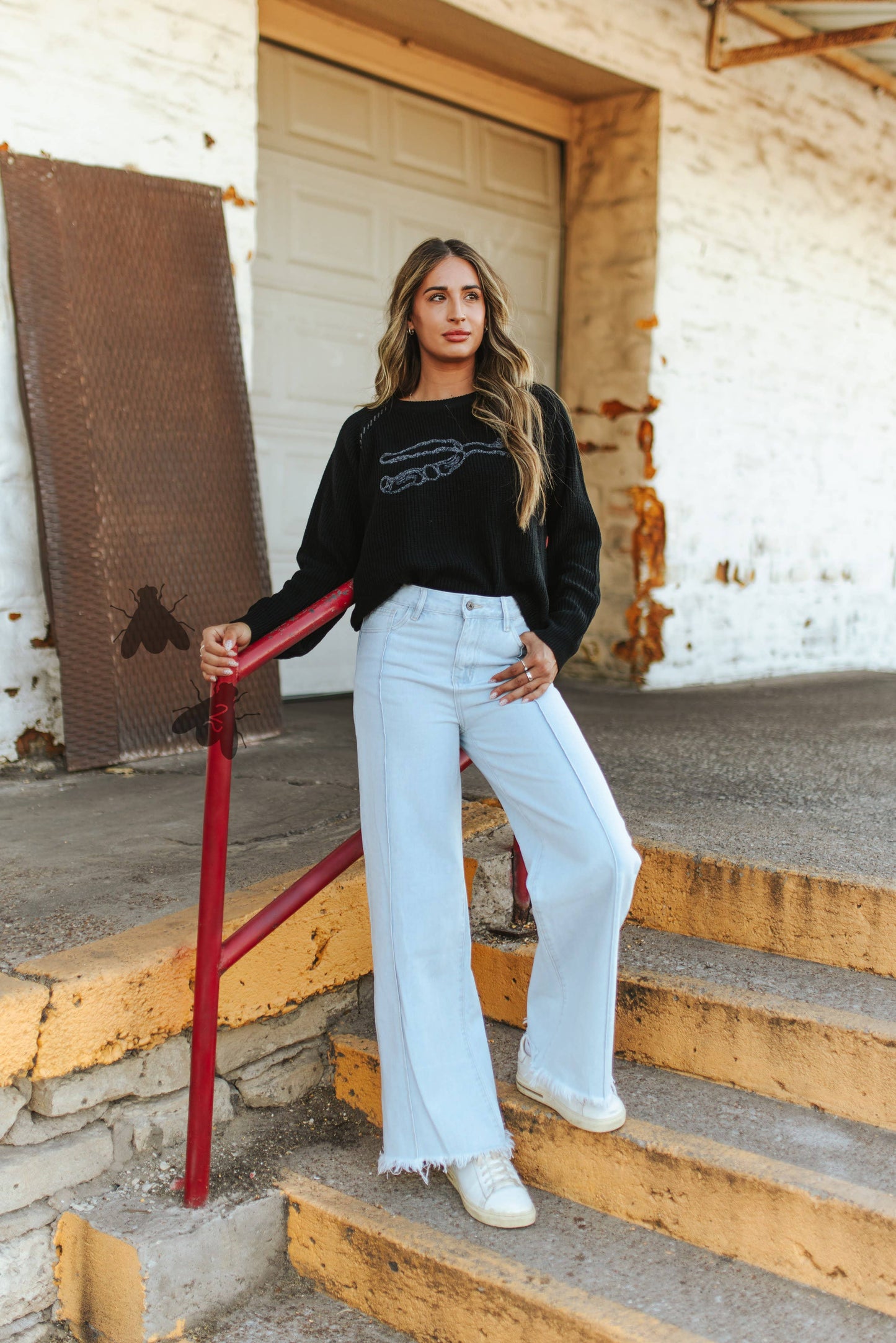 Silver spur knit sweater