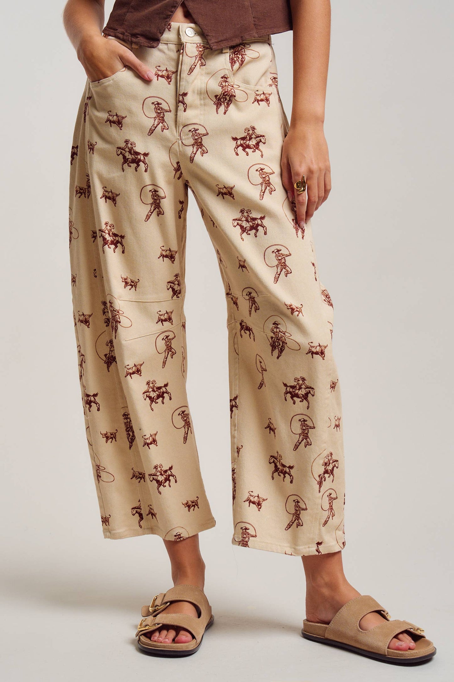 The ranch hand barrel jeans