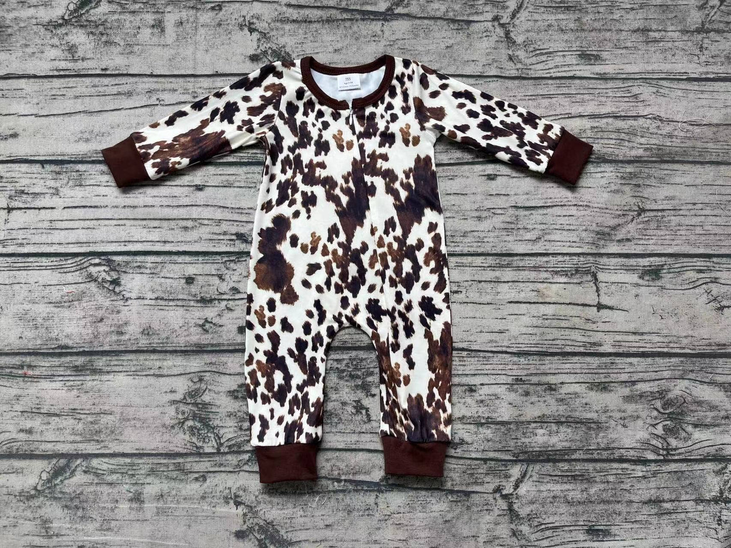 The cowprint romper