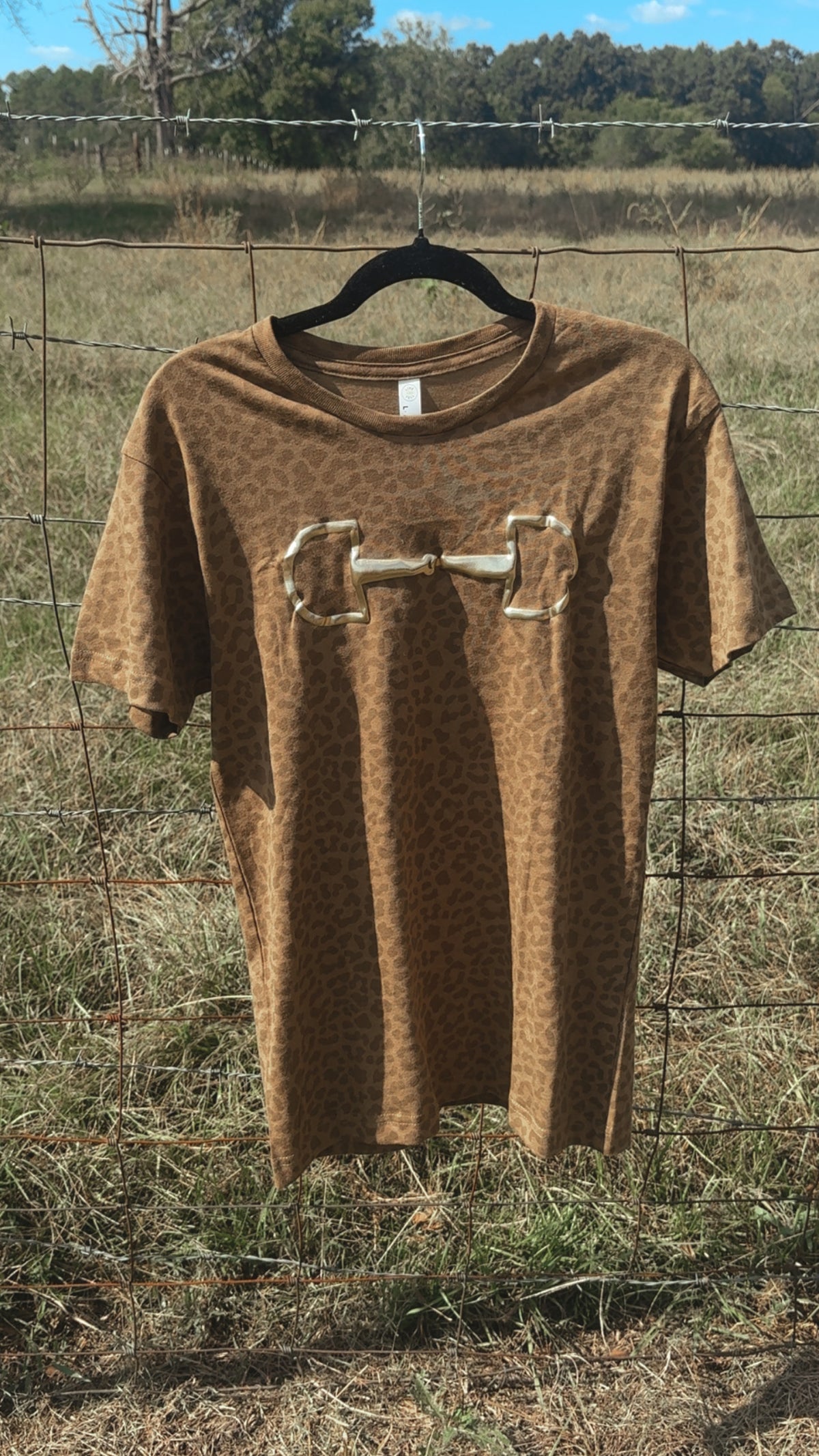 The leopard bit tee
