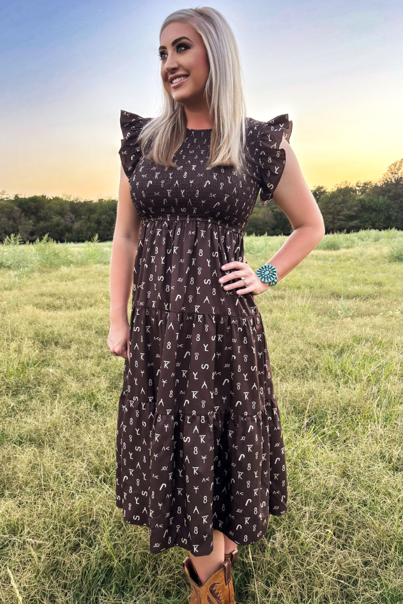 Ranch Stamped Dress