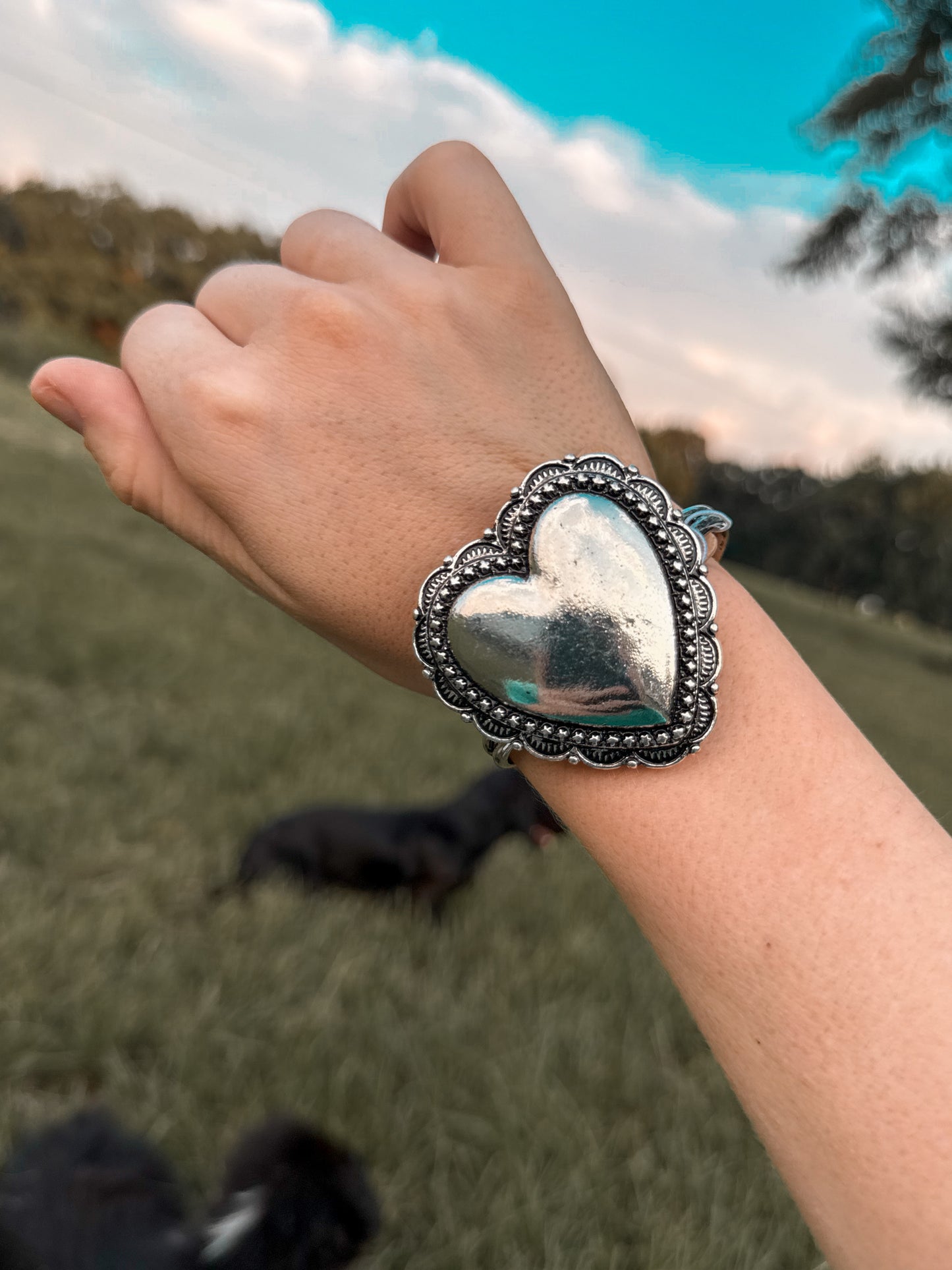 Western Heart Cuff Bracelet