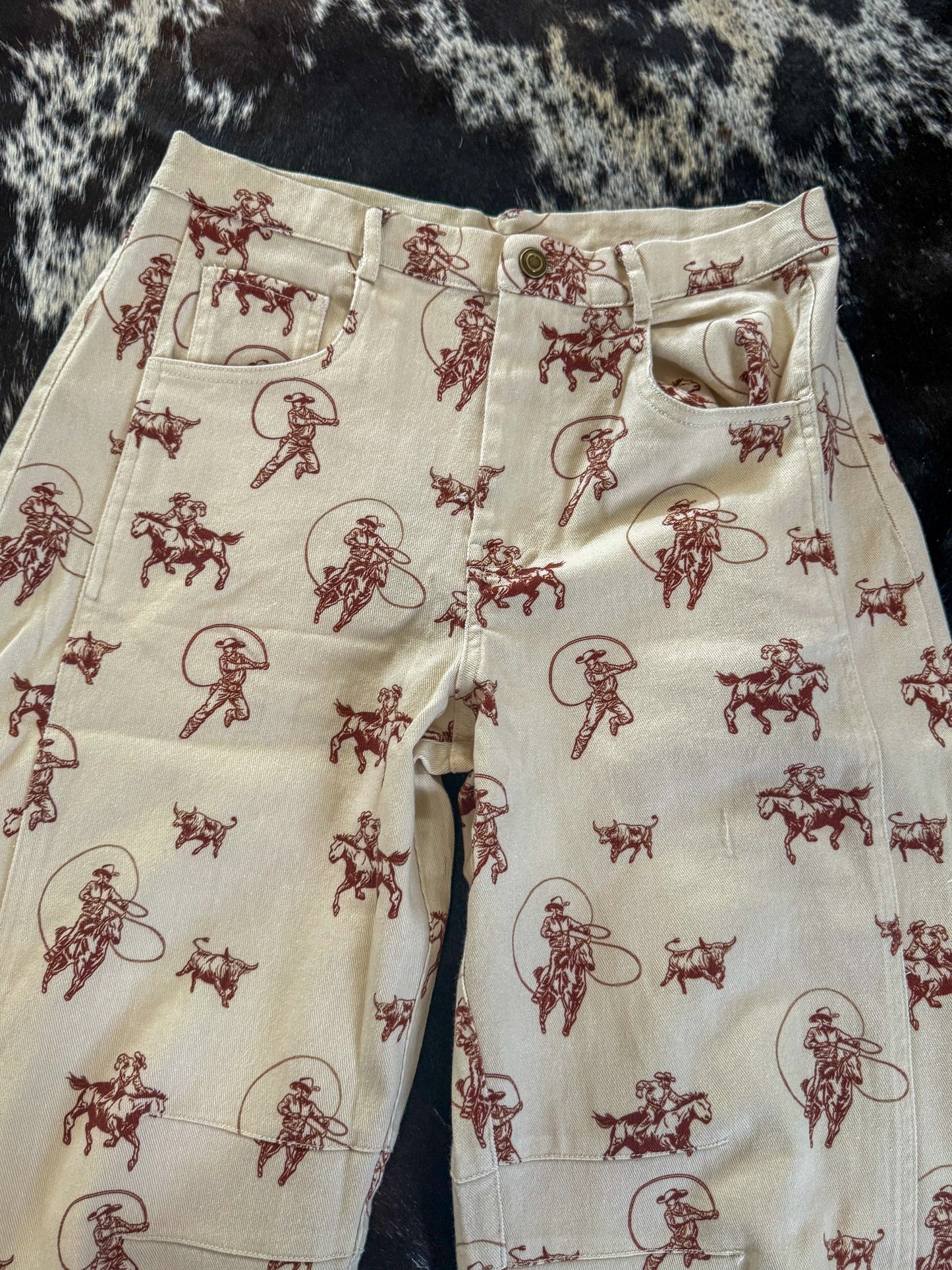 The ranch hand barrel jeans