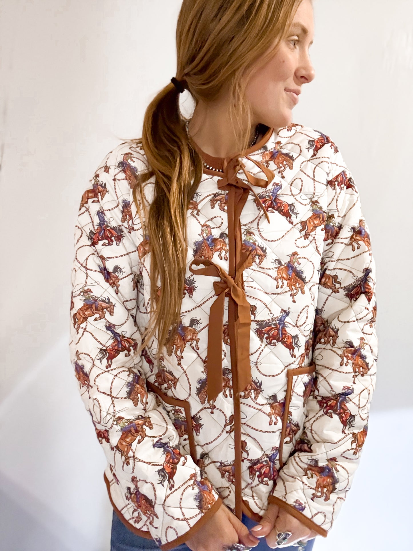 The ride n rope quilted jacket