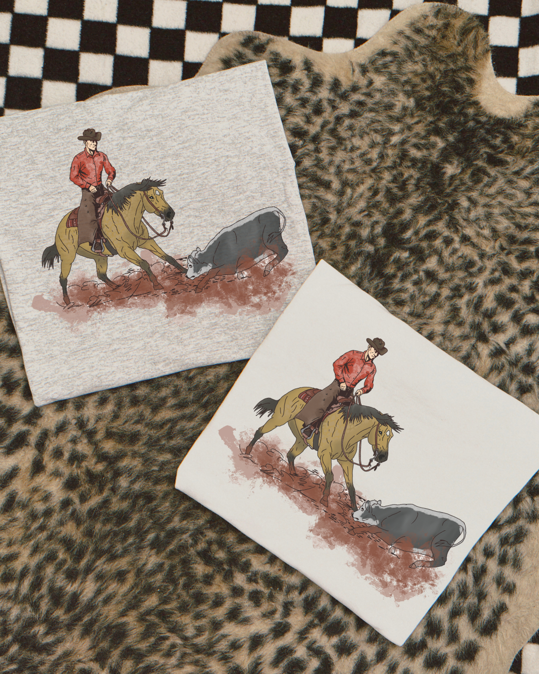 Cowhorse hustle  sublimation T-shirt