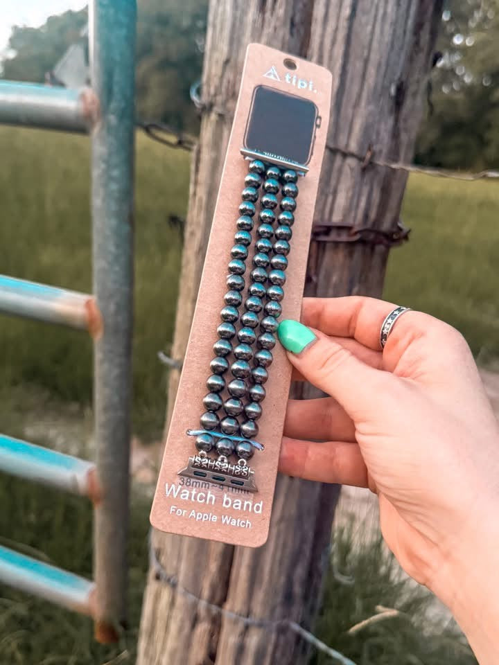 Faux pearl Apple Watch band