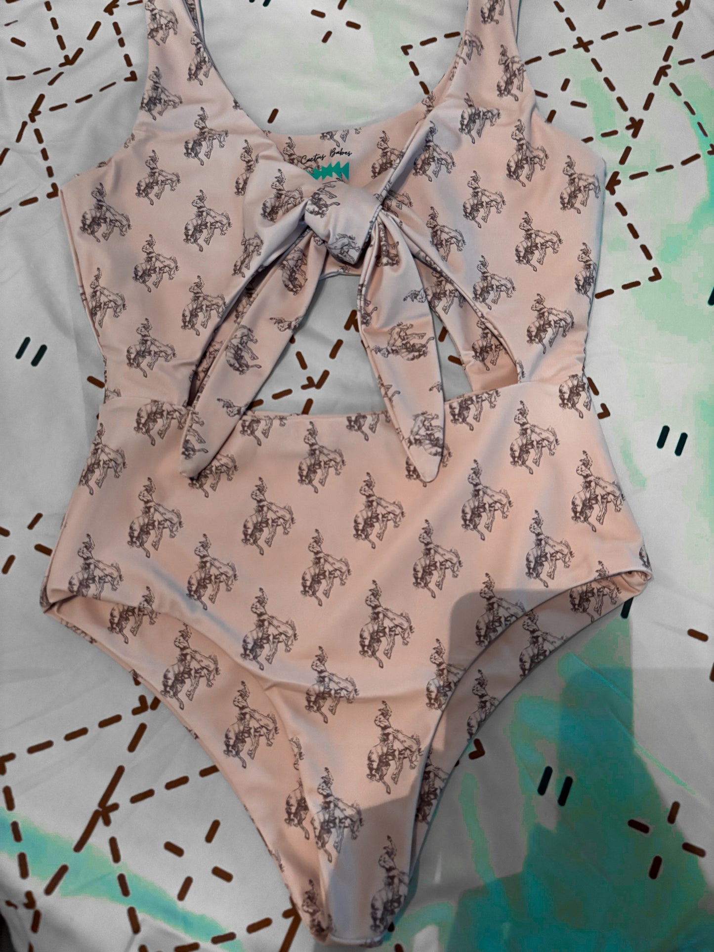 Women’s western swim - one piece tie
