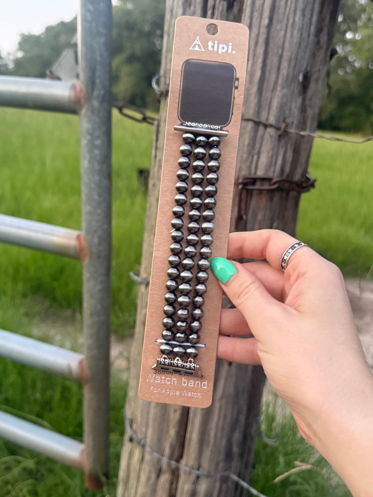 Western Multi Strand  Pearl Apple Watch Band