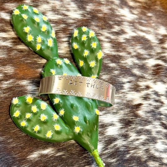 “Let them” handmade bracelet