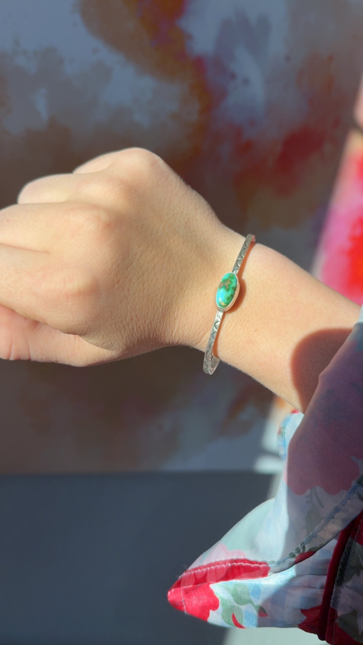 Sonoran stamped cuff
