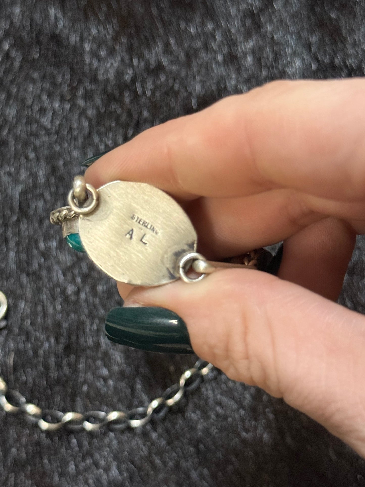 Augustine largo choker -kingman turquoise