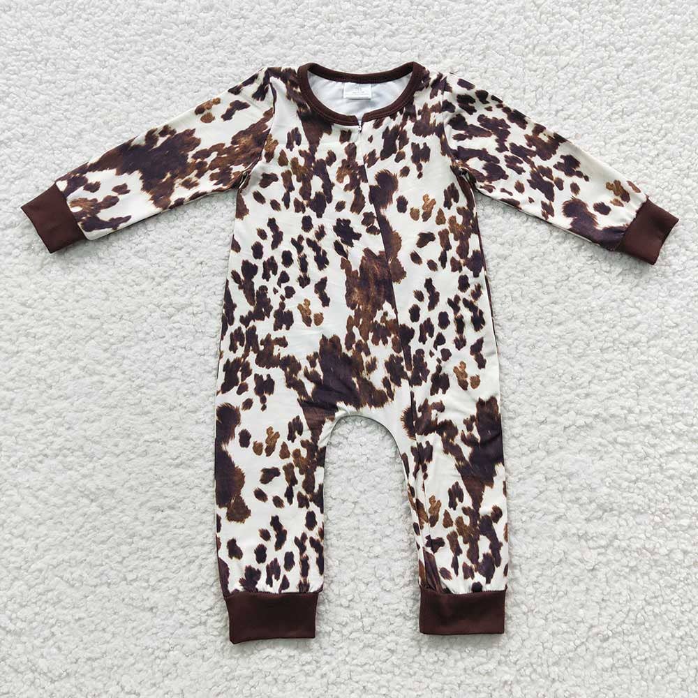 The cowprint romper