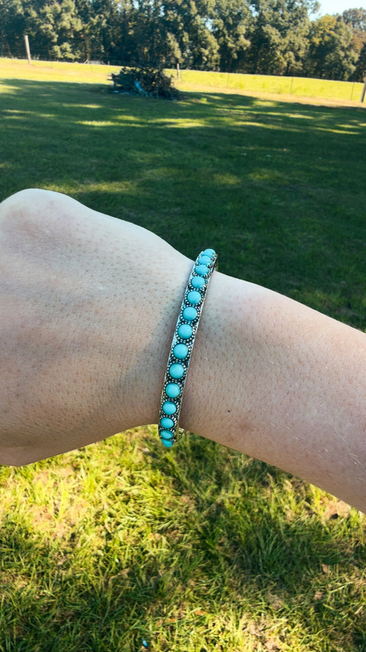 Western Turquoise Cuff Bracelet