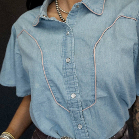 BLUSHIN DENIM Top