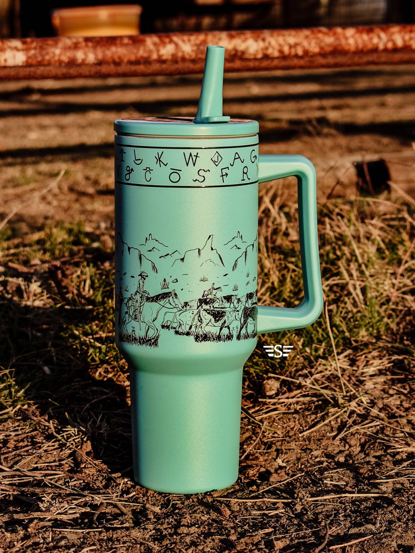 Cattle Drive 40oz Tumbler: Black