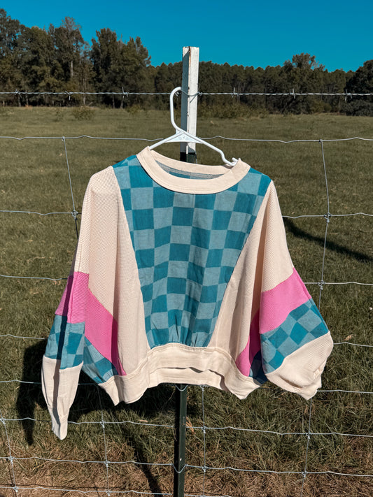 The check it patch work top