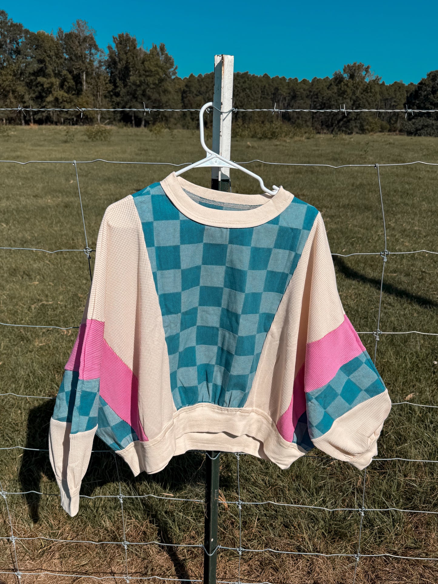 The check it patch work top