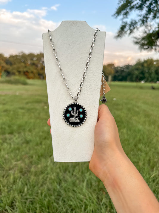 Western Cactus Necklace
