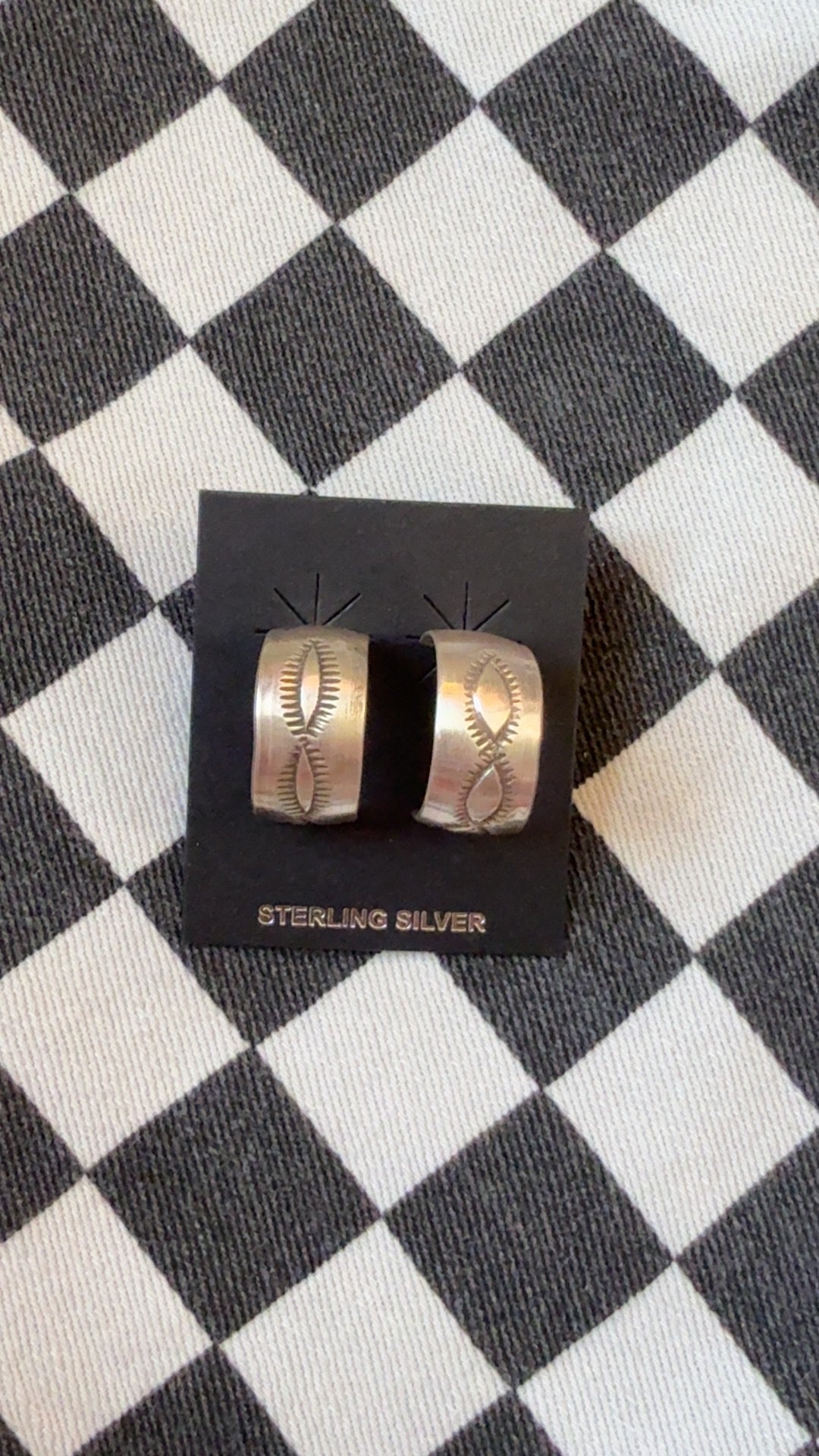 The round top hoop earrings