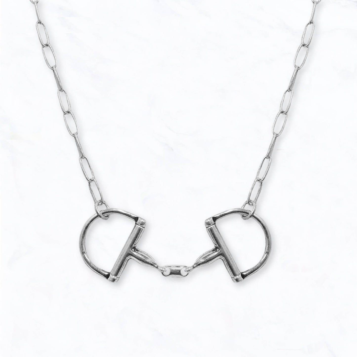Western Horse Bit Chain Necklace