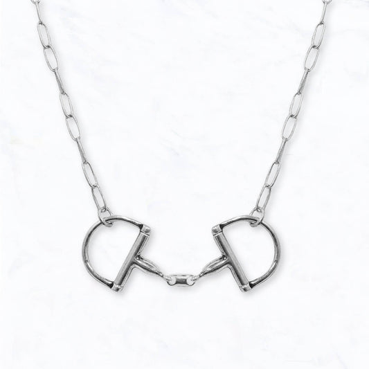 Western Horse Bit Chain Necklace