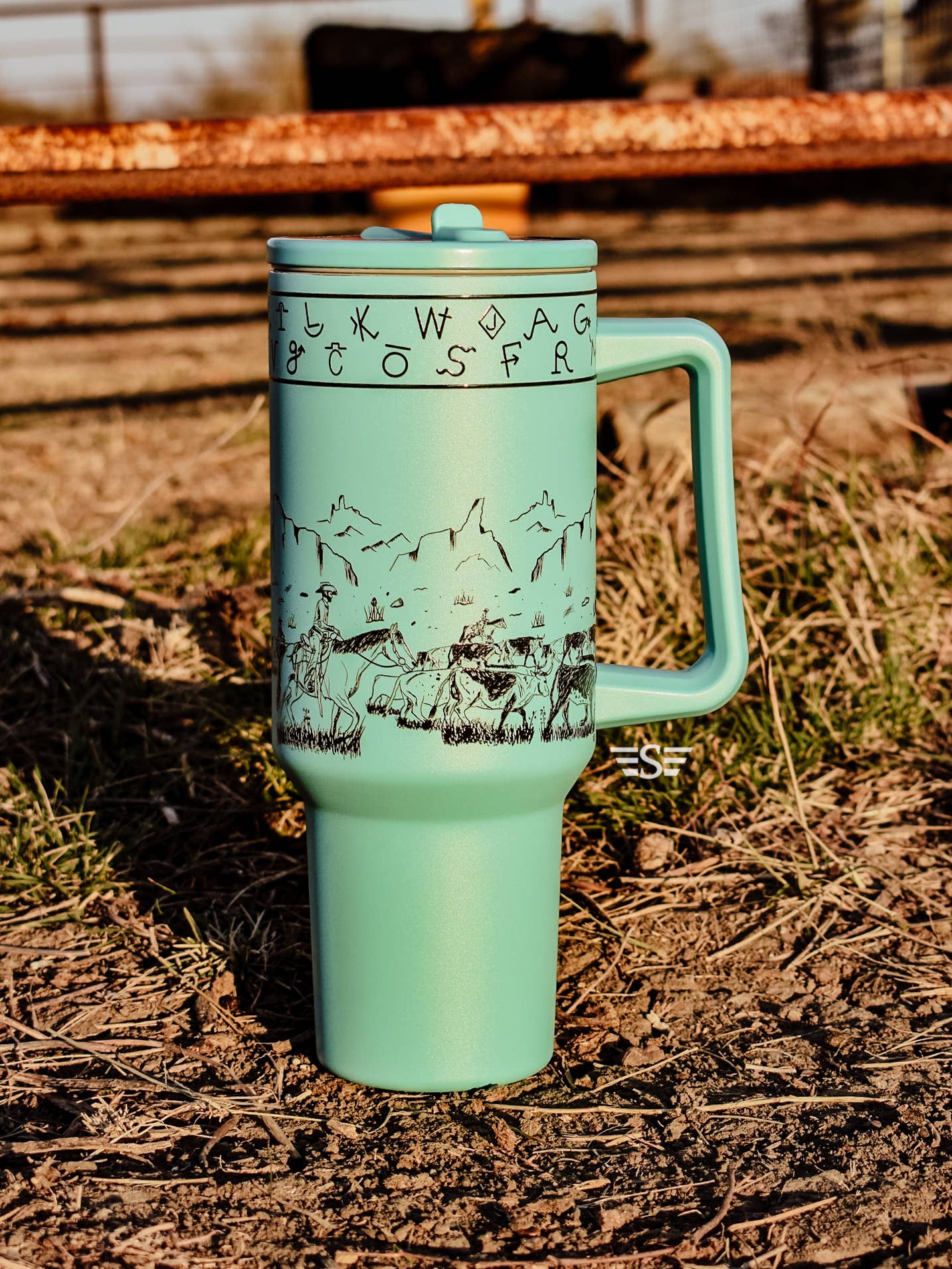 Cattle Drive 40oz Tumbler: Black
