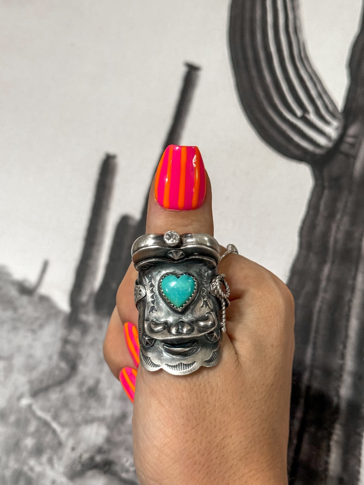 Tim Yazzie saddle ring