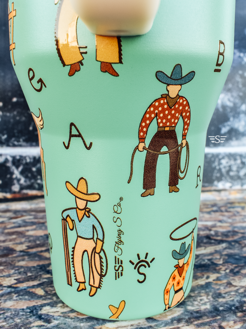 Life of a Cowboy Flip Lid Tumbler: 32oz WashEasy™ Lid
