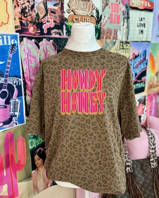 Howdy honey cheetah T-shirt