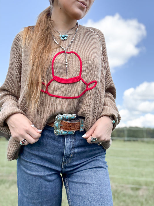 HATS OFF KNIT  Sweater