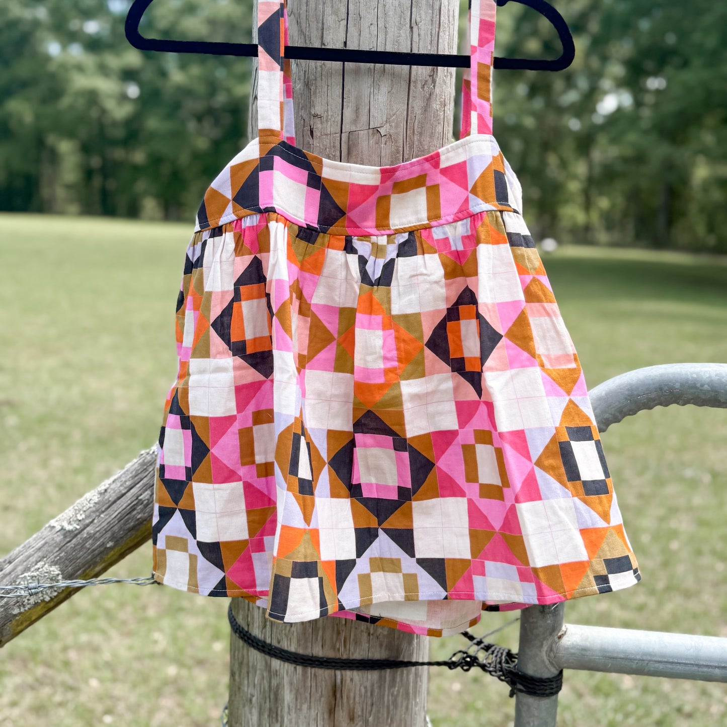 QUILTED CORRAL Top