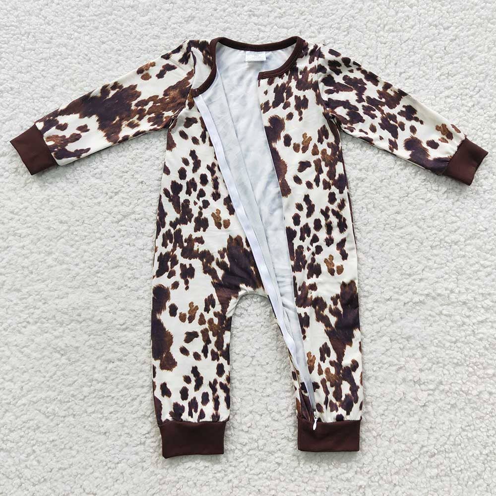 The cowprint romper