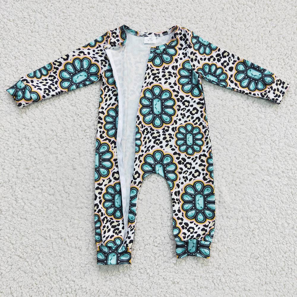 The turquoise junkie romper