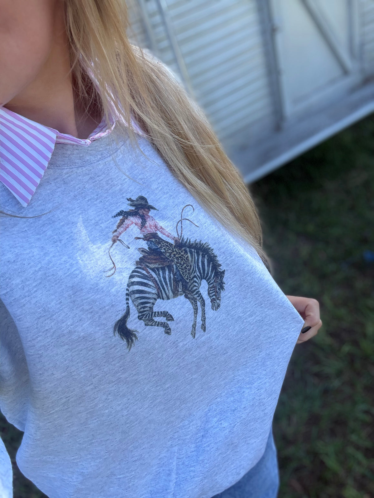 The bucking zebra sweatshirt