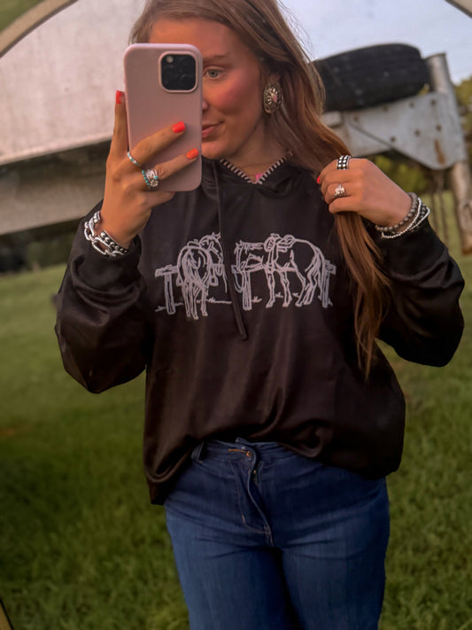 Luxe hitching post sweatshirt