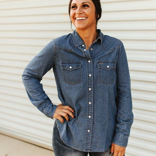 The classic denim button up