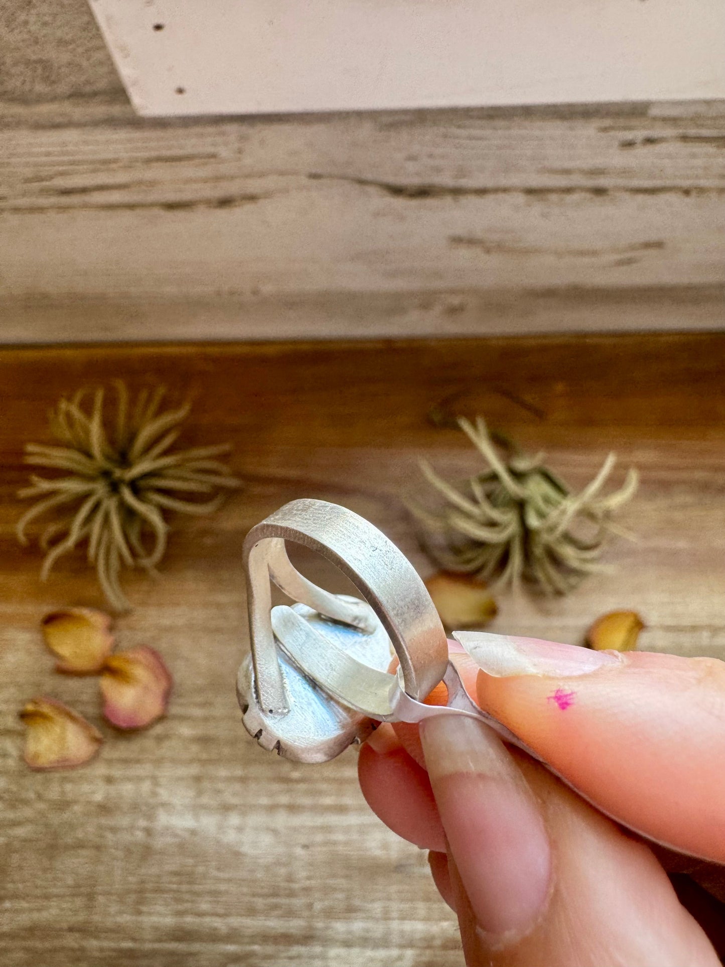 Adjustable Ring – Black Onyx – Sterling Silver – Oval Shape