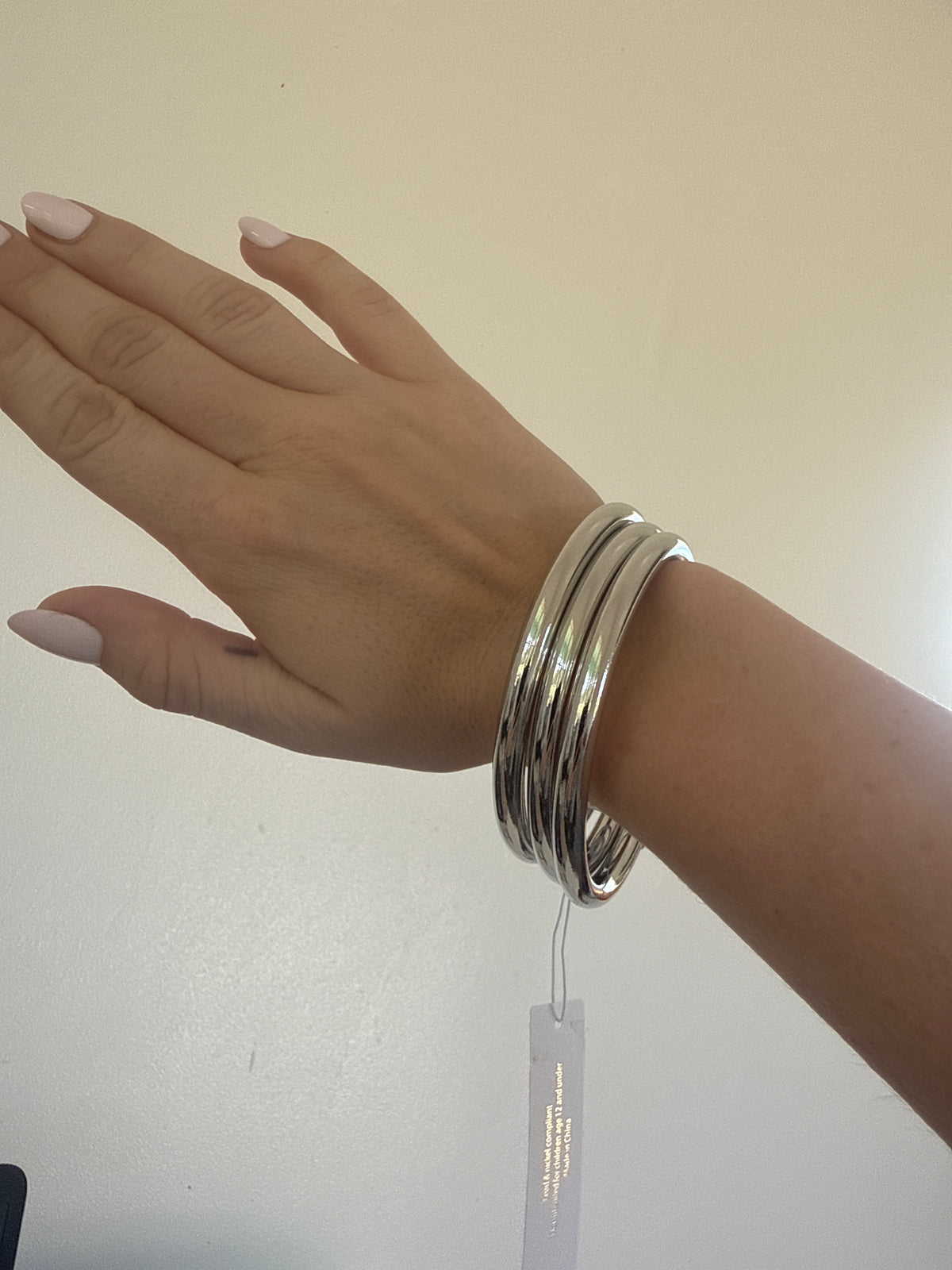 Silver bangle bracelets