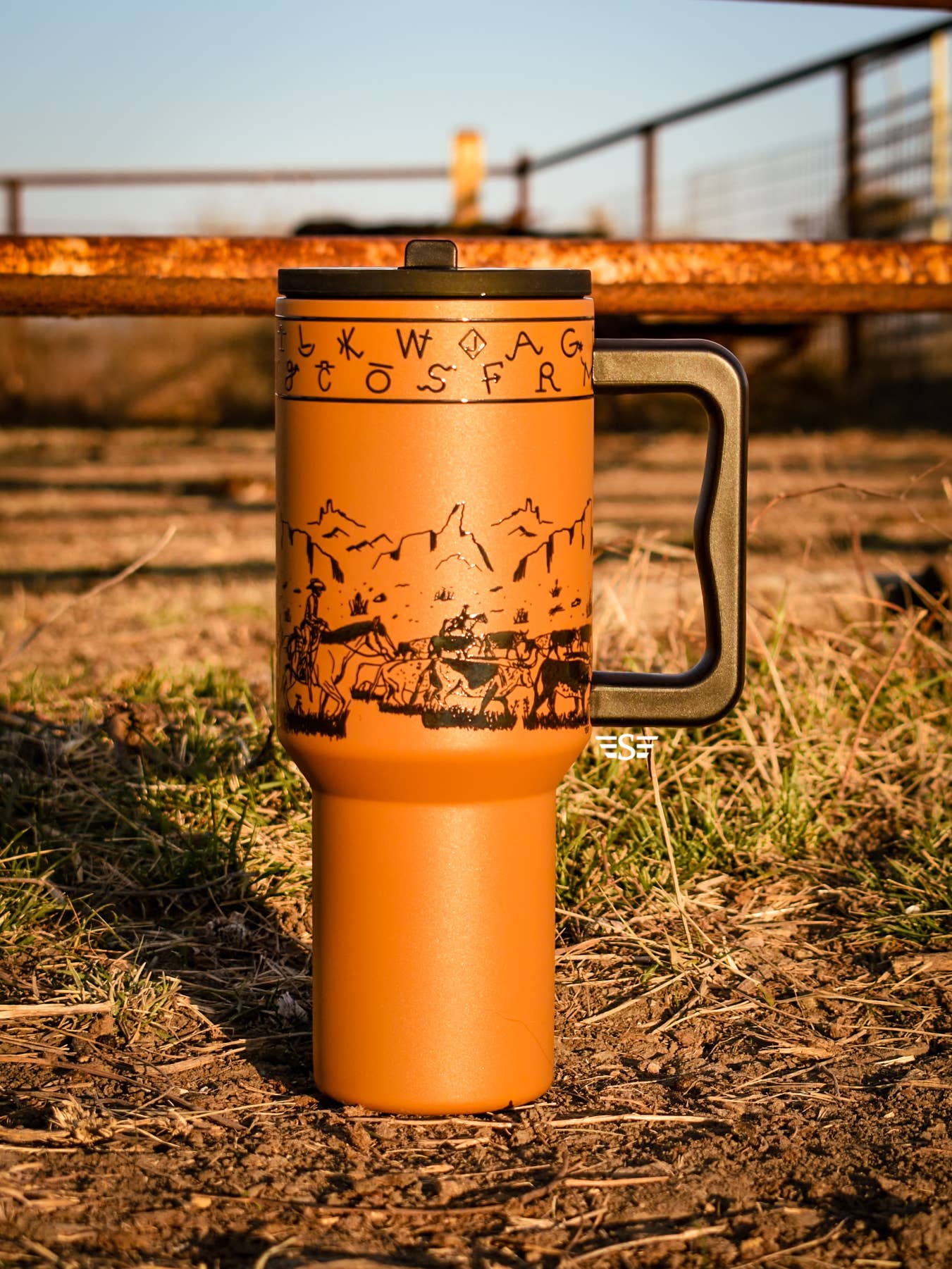 Cattle Drive 40oz Tumbler: Black