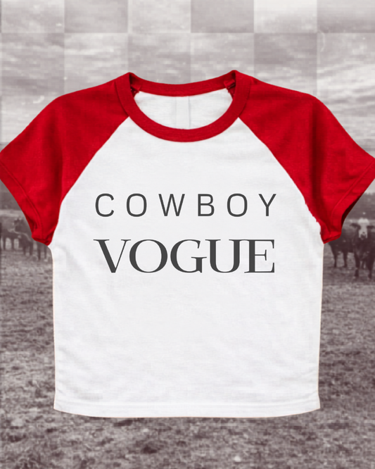 Cowboy voge Baby Tee