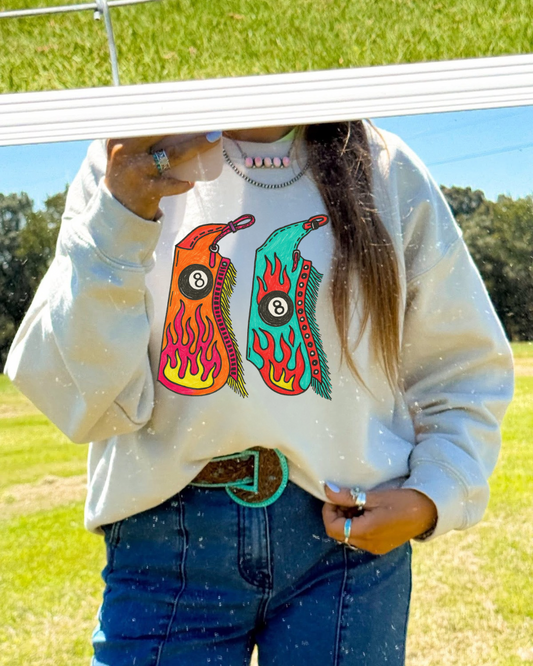8 ball chaps sweatshirt