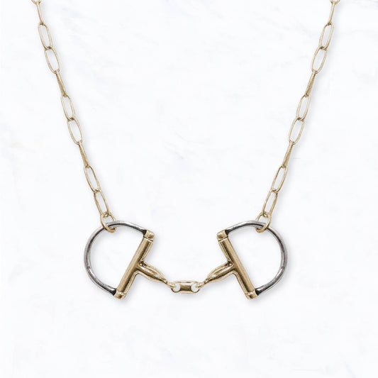 Western Horse Bit Chain Necklace