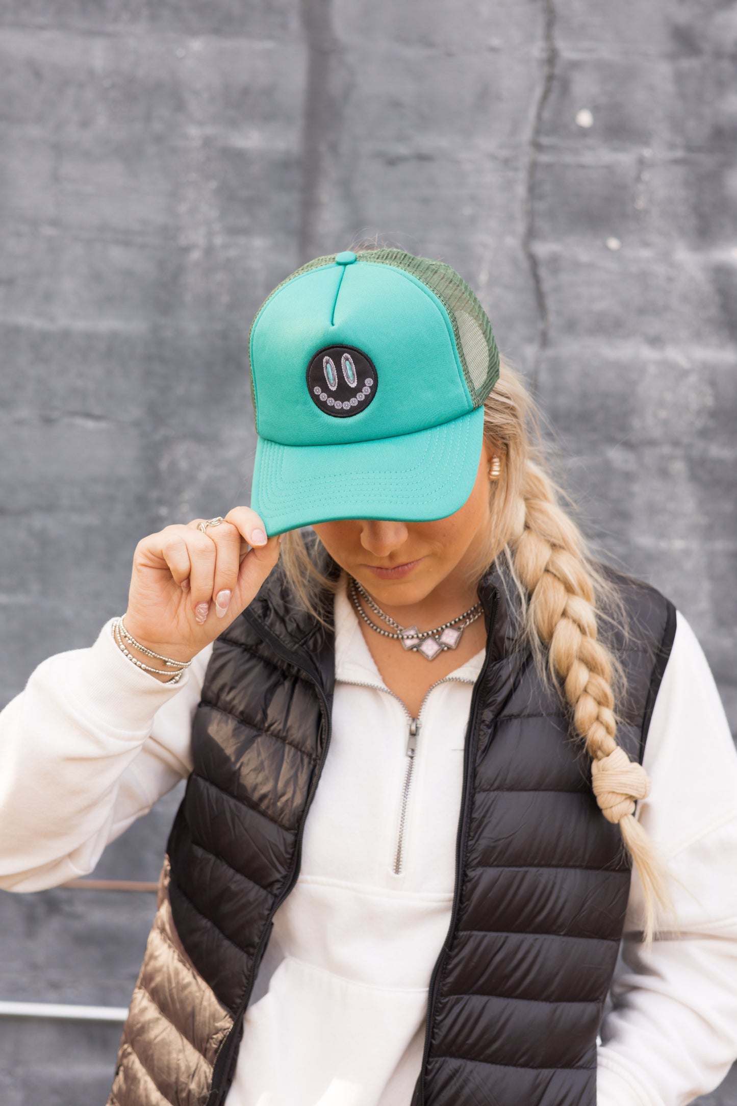 The smiley trucker hat