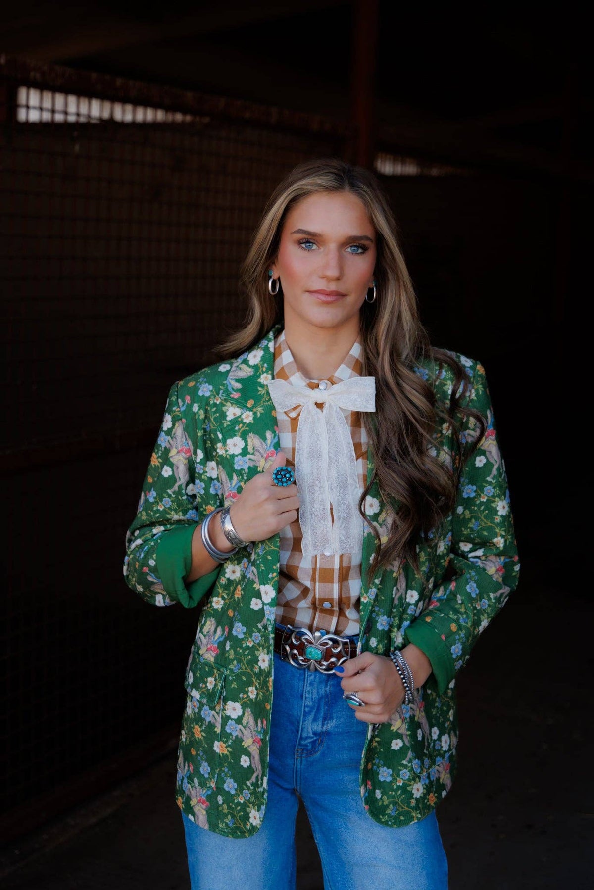 Justin Cord Floral Cowboy Blazer
